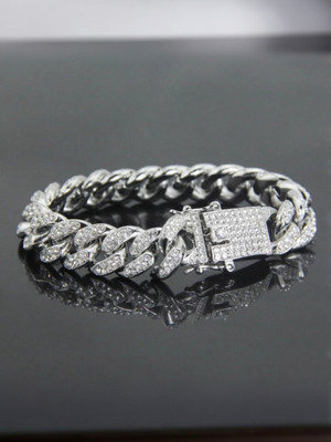 kazare Alloy Rhodium Bracelet