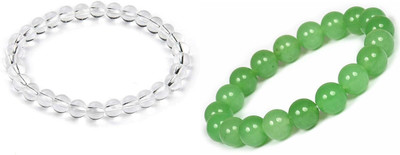 Malas Collection Stone, Crystal Bracelet Set(Pack of 2)