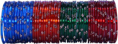 lyychee Glass Zircon Bangle Set(Pack of 48)