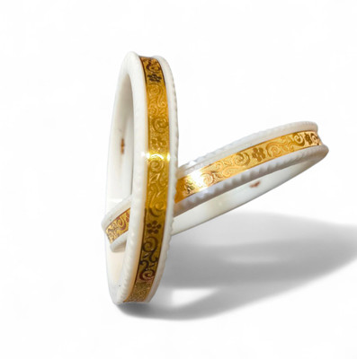 SRR STORE Golden Pyrite, Plastic Gold-plated Shakha Pola(Pack of 2)