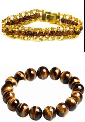 EPSAA Stone, Rudraksha Bracelet(Pack of 2)