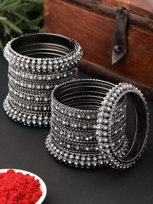 ZENEME Brass Bangle Set(Pack of 28)