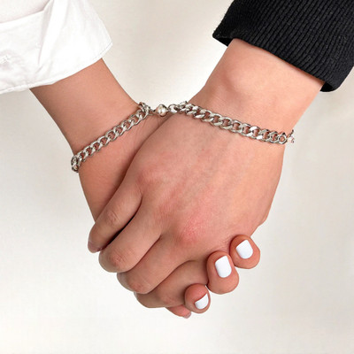 VIDALI Alloy Silver Bracelet Set(Pack of 2)