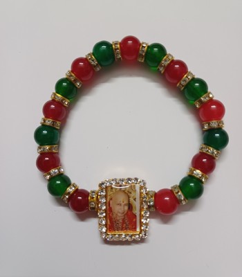 GURU JI CREATION Stone, Crystal, Plastic, Red Bracelet