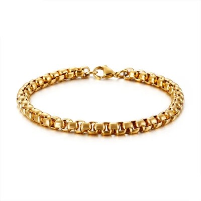 MEENAZ Brass, Copper, Alloy, Steel, Stainless Steel Titanium, Gold-plated Bracelet