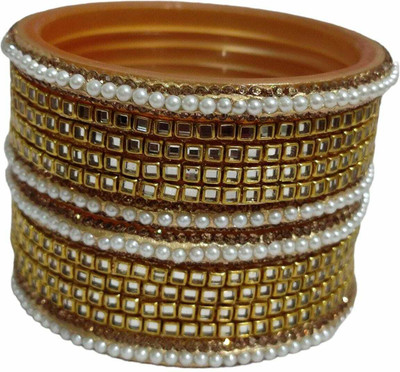 KAMAAKSHI FASHION COLLECTIONS Plastic Cubic Zirconia Bangle Set(Pack of 12)