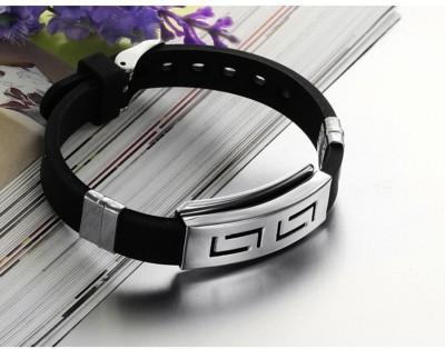 University Trendz Leather, Stainless Steel Bracelet