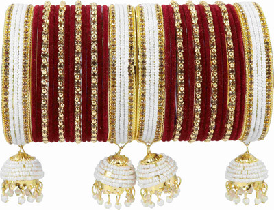 NMII Metal Zircon Gold-plated Bangle Set(Pack of 32)