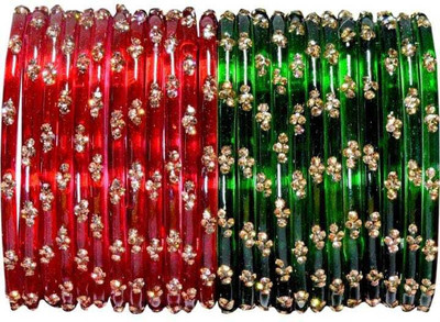 INAB Glass Bangle Set(Pack of 24)