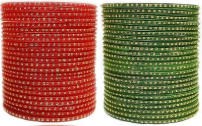 wear your shine with sk Glass Bangle Set(Pack of 48)