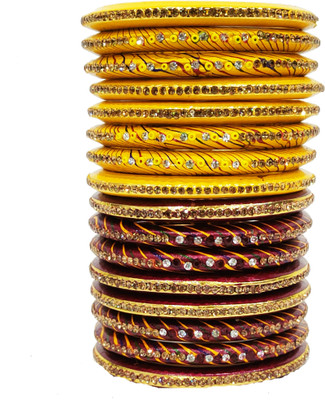Lahthi Wala Lac Bangle Set(Pack of 10)