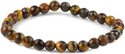 CRYSTU Stone, Tiger's Eye Beads, Agate, Crystal Bracelet