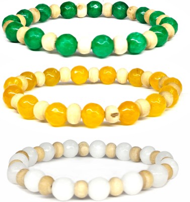 Daivya Wellness Stone, Crystal Beads Bracelet Set(Pack of 3)