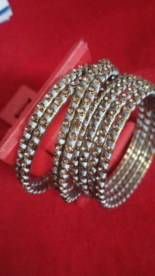 Nipun Overseas Brass Gold-plated Bangle Set(Pack of 8)