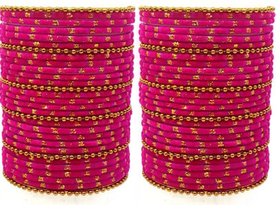 RADHA MOHAN EMPIRE Metal, Fabric, Glass Bangle Set(Pack of 60)