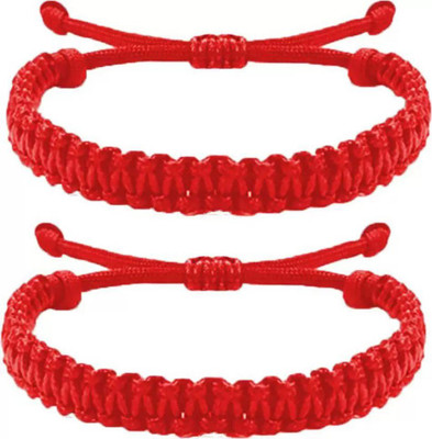 Ligament Fabric, Alloy Bracelet(Pack of 2)