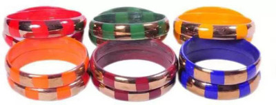RADHA MOHAN EMPIRE Glass Bangle Set(Pack of 12)