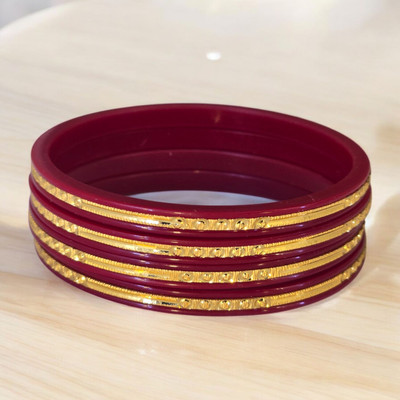 MSN Plastic, Alloy Gold-plated Shakha Pola(Pack of 4)