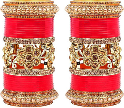 OJHA Plastic Beads, Zircon Gold-plated Chudas(Pack of 10)
