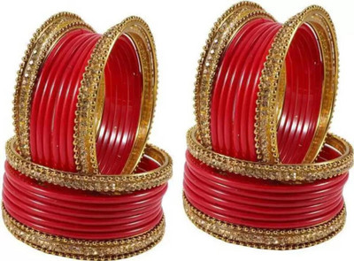 BeutyTrend Glass Zircon Bangle Set(Pack of 48)