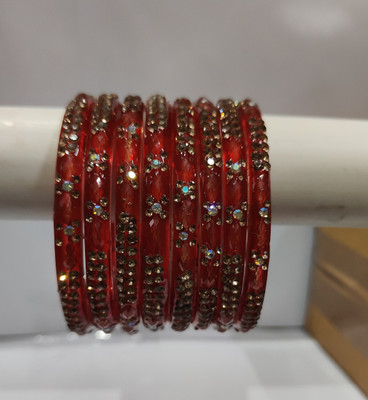 Shanvi Glass Beads Kada(Pack of 8)