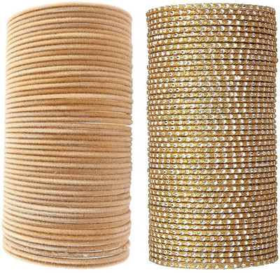 Guddan Metal Gold-plated Bangle Set(Pack of 96)