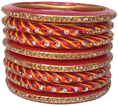 Anshi Creations Lac Bangle Set(Pack of 8)