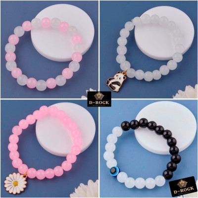 D-Rock Crystal, Alloy Crystal Gold-plated Bracelet Set(Pack of 4)