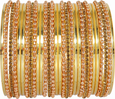 NMII Metal Gold-plated Bangle Set(Pack of 30)