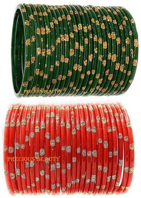 YUVI ENTERPRISES Glass Bangle Set(Pack of 10)
