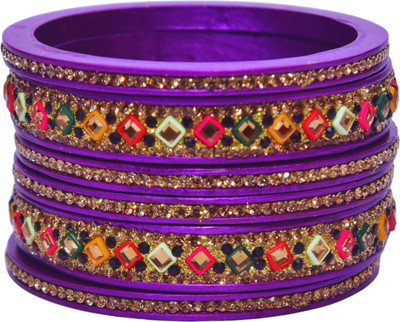 Naziya Lahti Bhandar Lac Bangle Set(Pack of 6)