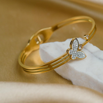 ARTKLIM Stainless Steel Gold-plated Bangle