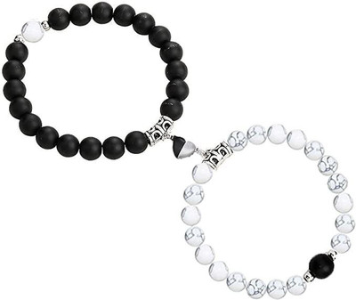 JS Enterprises Metal Silver Coated Bracelet Set(Pack of 2)