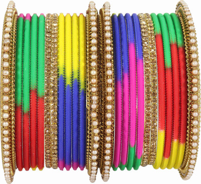 NMII Metal Zircon Bangle Set(Pack of 24)