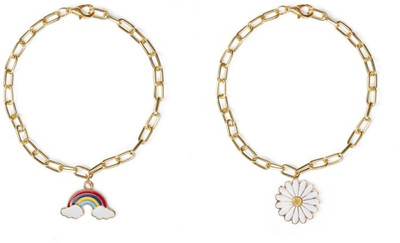 EnlightenMani Alloy Gold-plated Bracelet Set(Pack of 2)