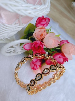 DENICRAAS Copper, Alloy Diamond Gold-plated Bangle Set