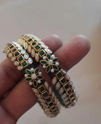 Silk thread handmade jewelry Plastic Bangle(Pack of 2)