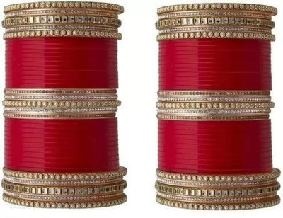 ishika Plastic Cubic Zirconia Chudas(Pack of 2)