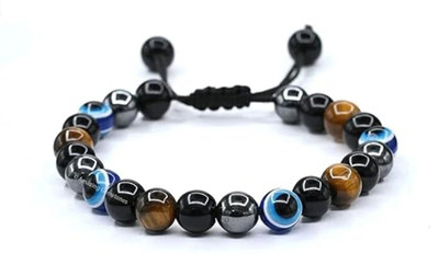 Malas Collection Brass, Crystal Platinum, Copper Bracelet