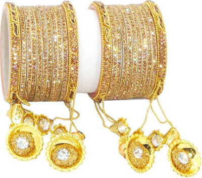 RENOY Metal Bangle Set(Pack of 10)