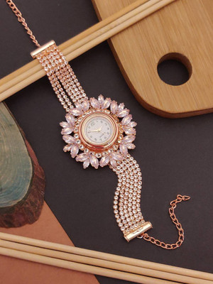 GORASH CREATION Metal Diamond Gold-plated Bracelet