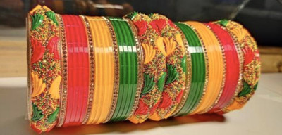 SHOPNADE Plastic, Alloy Zircon Bangle Set(Pack of 2)