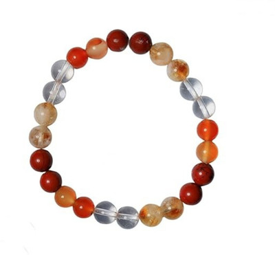 VIBESLE Stone, Citrine, Clear Quartz Beads, Crystal Charm Bracelet