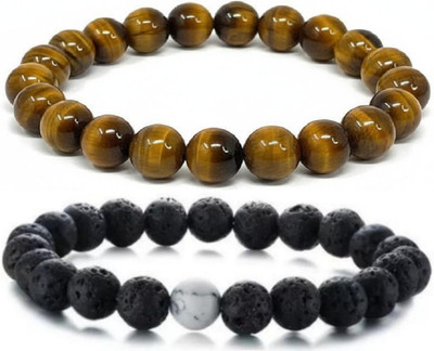 IKONKARR Stone, Crystal, Alloy Bracelet(Pack of 2)