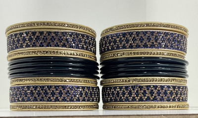 gaonkasaman Lac Zircon Bangle Set(Pack of 20)