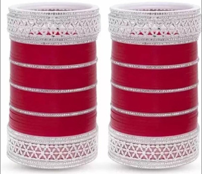 Valya Plastic, Alloy Cubic Zirconia Chudas(Pack of 62)