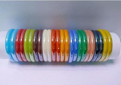 Arwazmind Glass Bangle Set(Pack of 24)