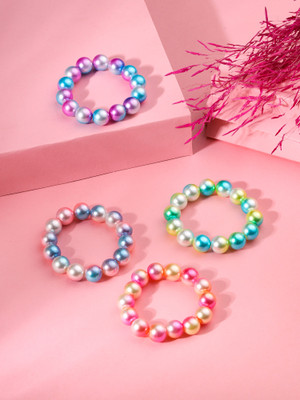 Melbees by Yellow Chimes Alloy Beads Bracelet Set(Pack of 4)