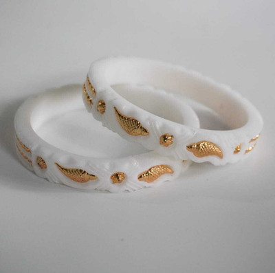 AALOKI Plastic Gold-plated Bangle(Pack of 2)