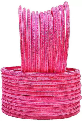 RADHA MOHAN EMPIRE Fabric, Glass Bangle Set(Pack of 24)